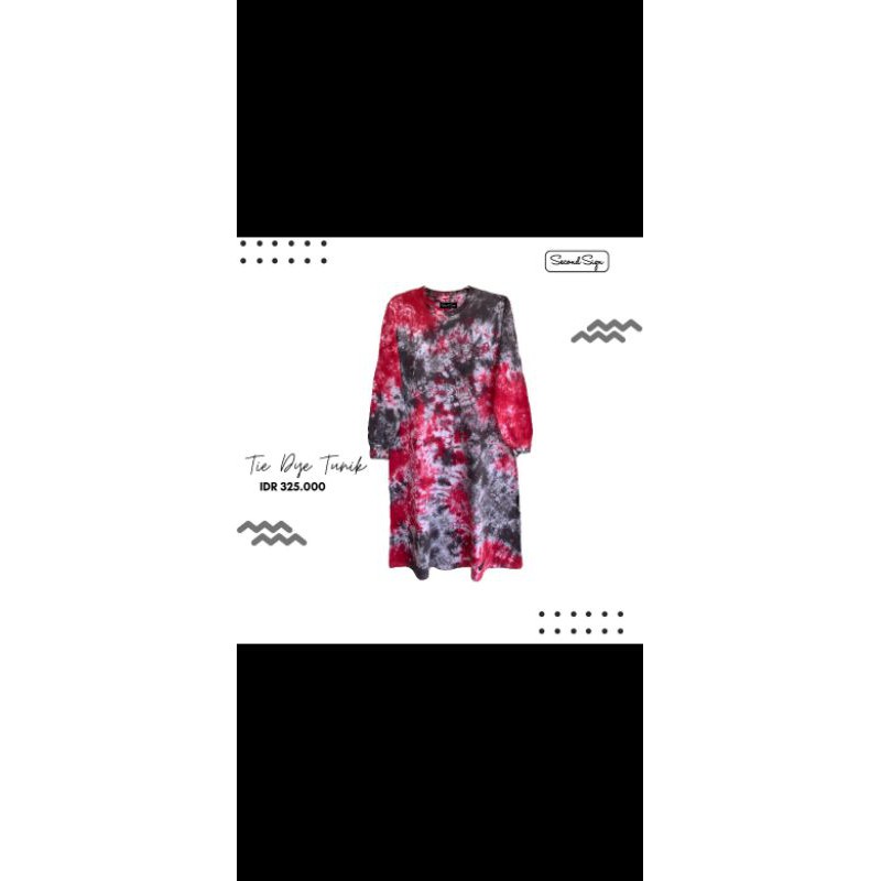 Tie dye tunik by second sign