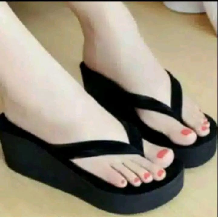 SANDAL WEDGES SIMPEL SANDAL WEDGES JEPIT POLOS