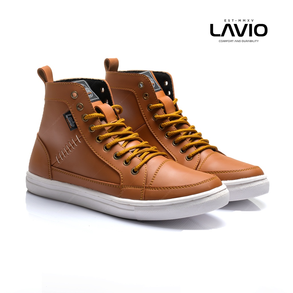 Sepatu Sneakers High Pria Dewasa Casual Lavio Alvaro Original Terbaru