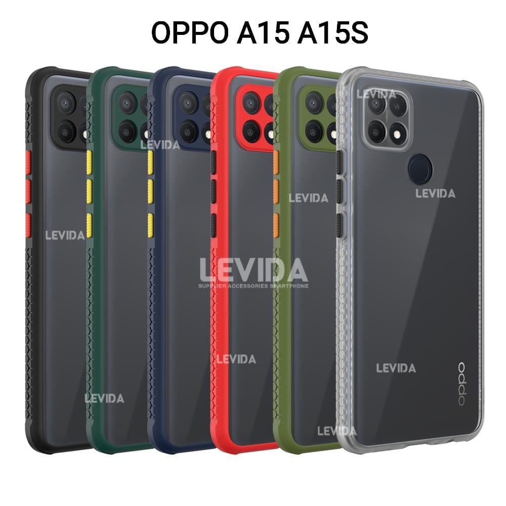 Oppo A15 Oppo A15S Michelin Miqilin Case Softcase Crystal Color + Protect Kamera Case Oppo A15 Oppo 