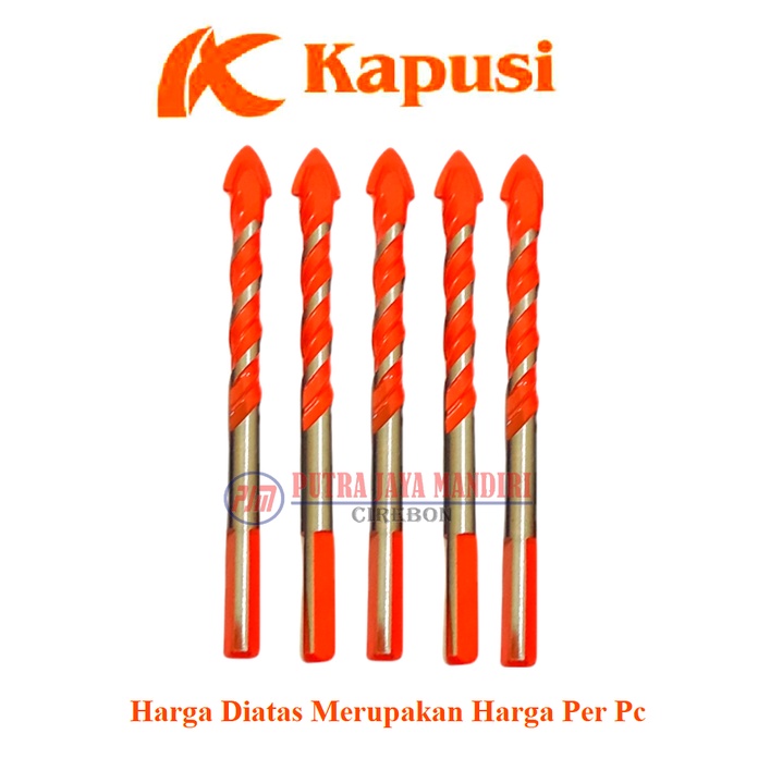 Kapusi K3506 Mata Bor Kaca Tombak 12 Mm / Mata Bor Tombak Keramik Granit Porselin Kaca Segitiga Serbaguna 12 Mm