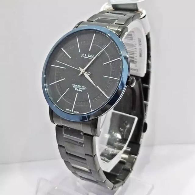 Jam Tangan Pria Alba AH8395 Analog Watch Original AH8395X1