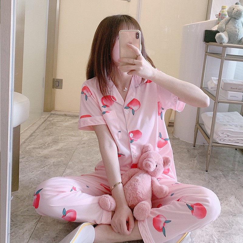 Baju Tidur wanita Piyama import Pakaian tidur celana panjang pajamas sleepwear piama wanita-7