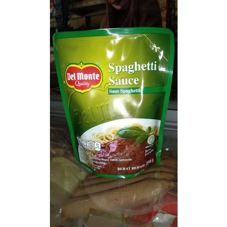 

delmonte spaghetti saus pouch 250gr