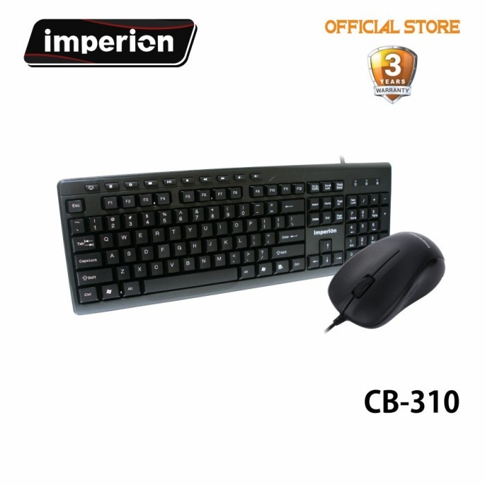 Keyboard mouse imperion combo wired usb cb-310 - imperion cb310