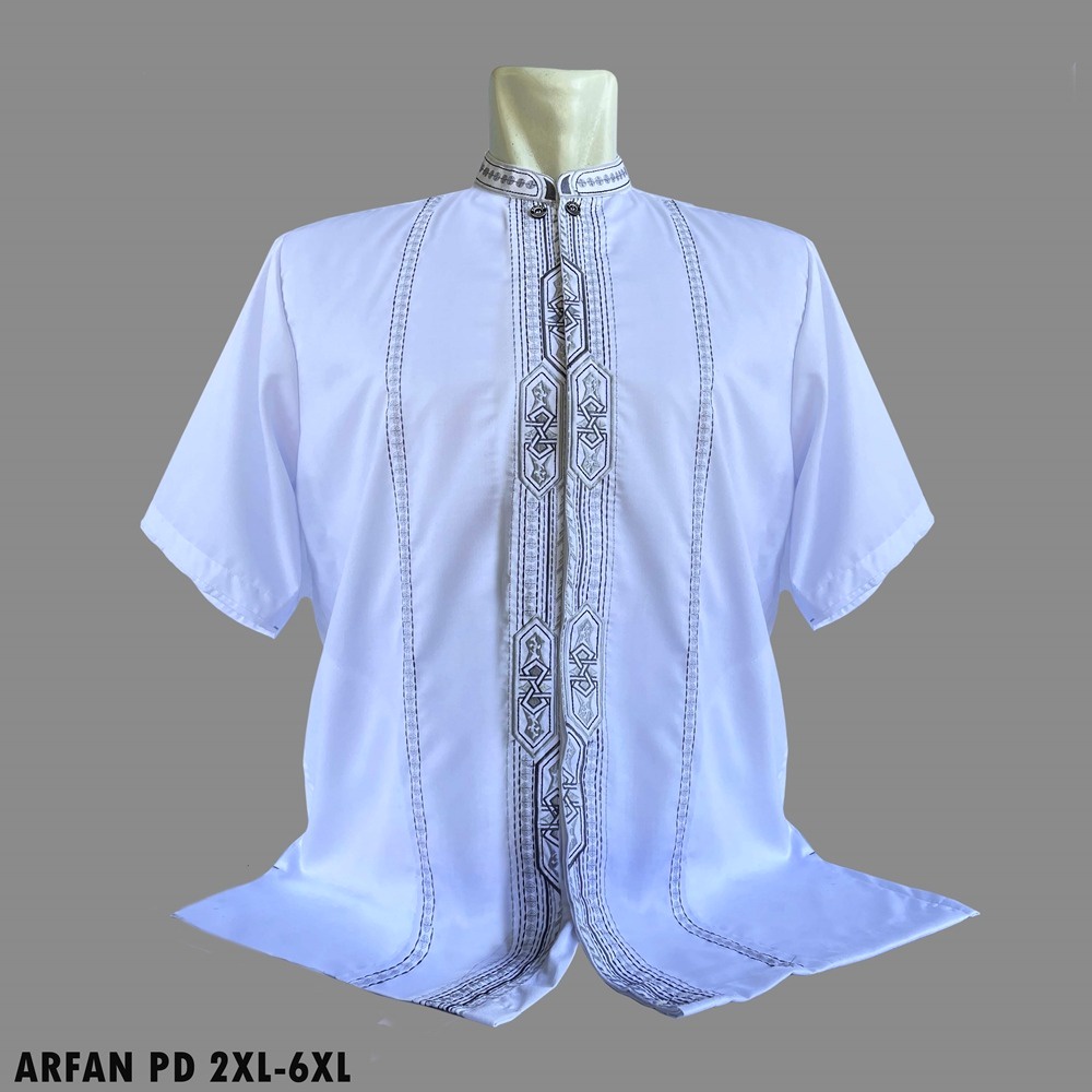 Koko dewasa Muslim Pria Arfan Pendek, Ukuran Big Size XXL XXXL XXXXL XXXXXL
