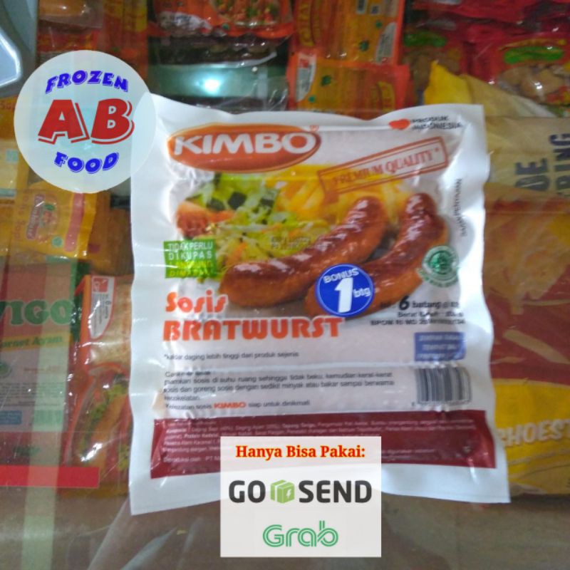 

KIMBO Bratwurst Original 500 gram 6 batang Sosis Sapi 500 gr