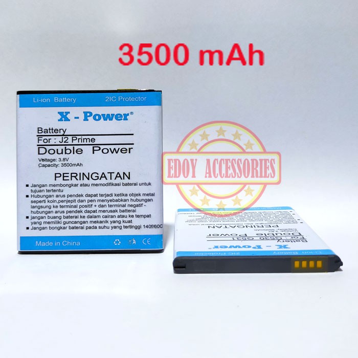 Baterai Samsung G532 G532G G532F Galaxy J2 Prime Batu Battery Batre Double Power