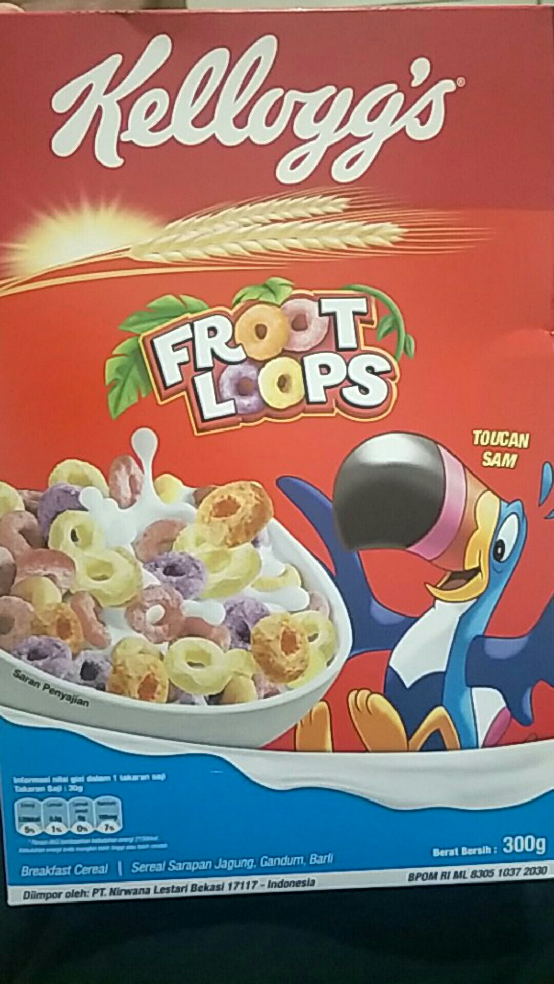 FROOT LOOPS Cereal 300 Gram Kelloggs Sereal Ring Rasa Buah Fruit Loop ...