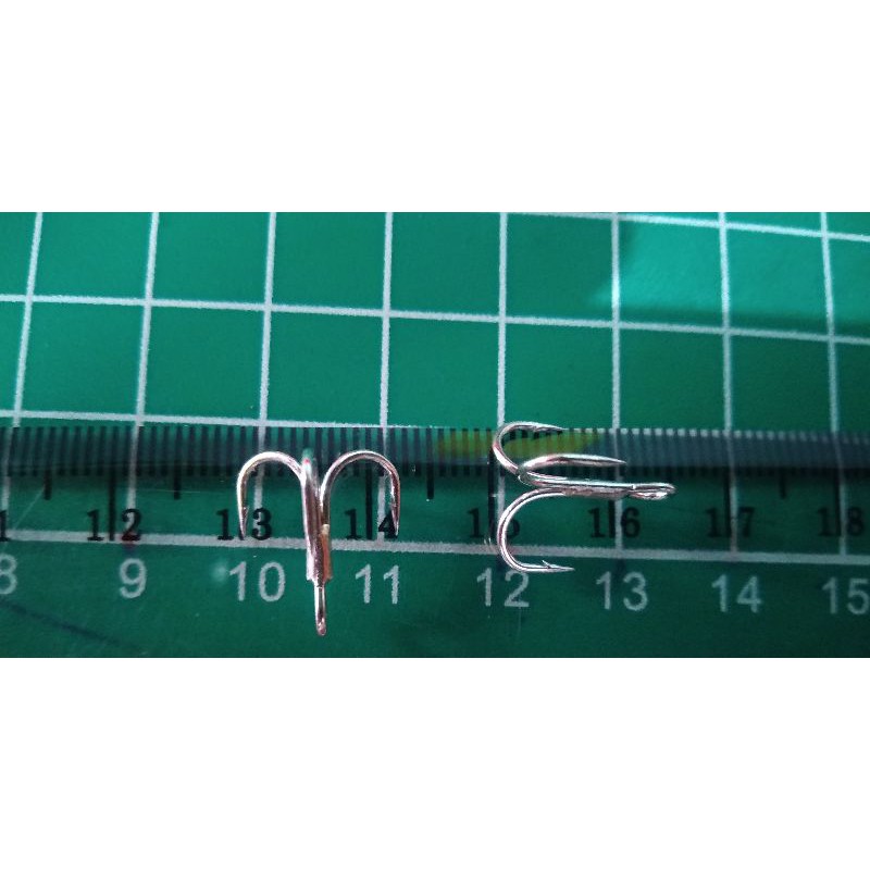 Treble hook Ultralight Stinger point' 4x Strong size #10