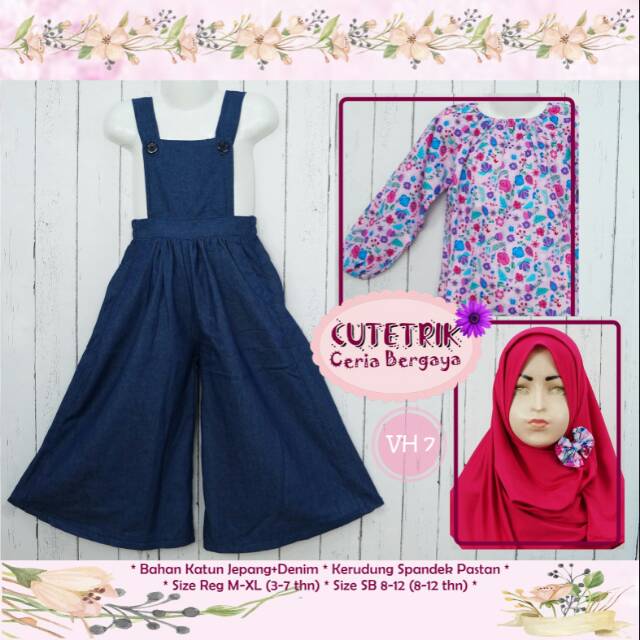 Cutetrik overall kulot