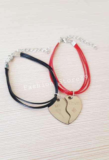 Gelang couple stainless steel ANTIKARAT / gelang pasangan import Anti Karat bahan Stainless stell