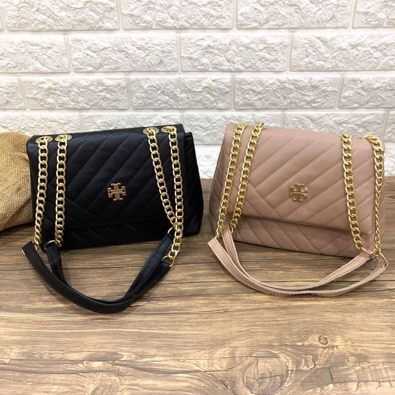 TAS TORY WANITA SELEMPANG WANITA CEWEK SLINGBAG TAS MEWAH TAS ELEGANT CANTIK KULIT BORDIR 2 RUANG TE