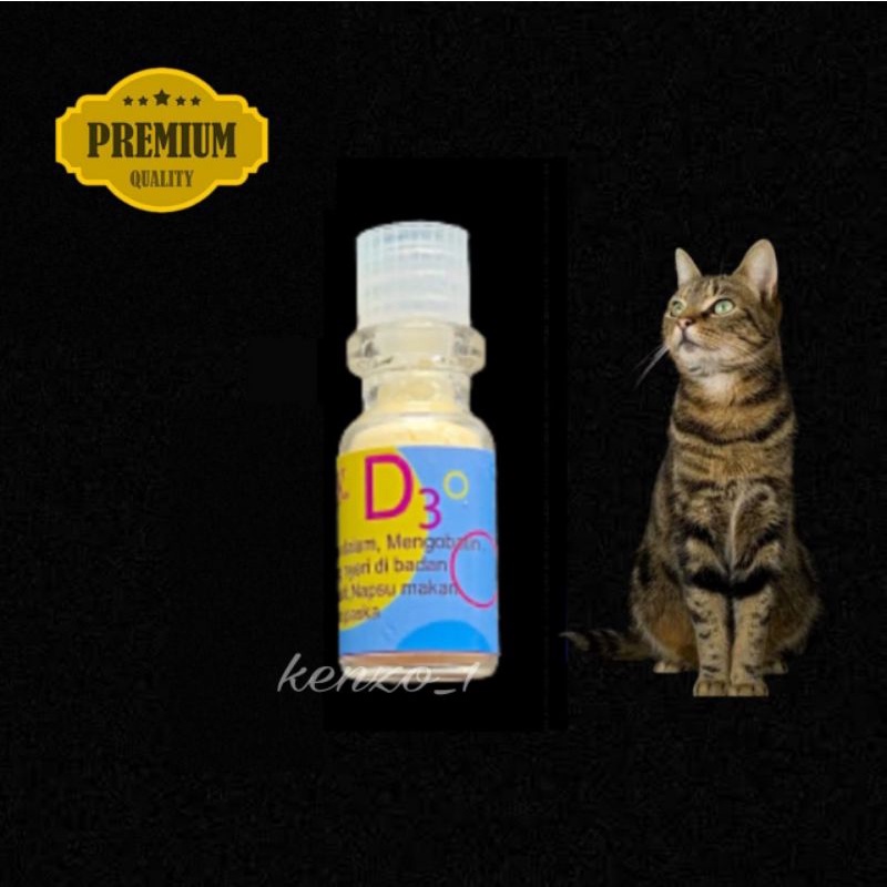 Obat Vitamin Anti Biotik Kucing Original D3 Virus Demam Anti Nyeri Bengkak Radang Tidak Dapat Jalan Normal Lumpuh by uky amino