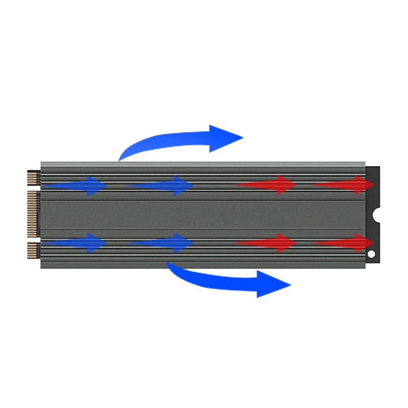 Bt Untuk M.2 Solid State Hard Disk Heatsink Heat Radiator Cooler Dengan Silikon Thermal Pads Untuk M2 NVME 2280pcie SSD