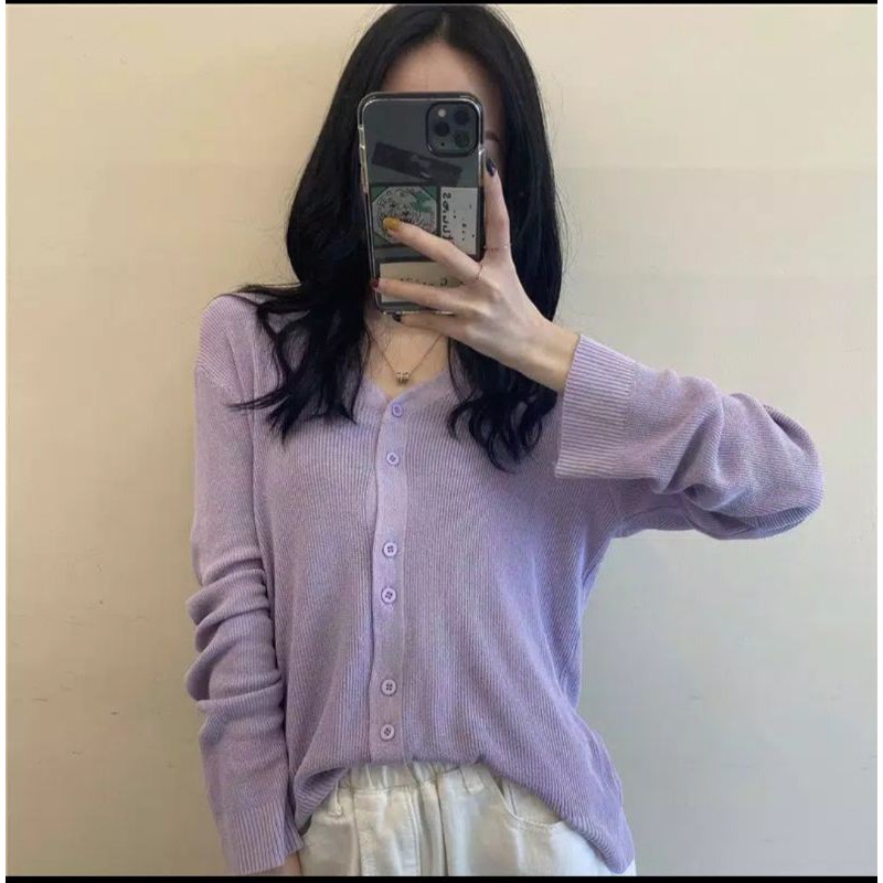 sweters rajut lilac import