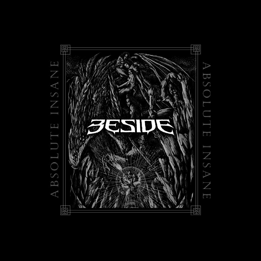 BESIDE ABSOLUTE INSANE LOGO BAND Sablon Setrika DTF Custom Free Desain