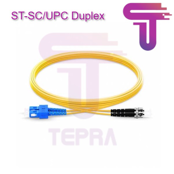 Patch Cord Fiber Optic ST-SC/UPC Single Mode 3 Meter Duplex