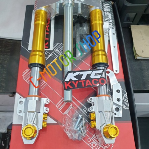 Jual Shock Upside Down Aerox KTC RACING KITACO Shock Depan Usd Upside Down AEROX155 Full Cnc Pnp Aer