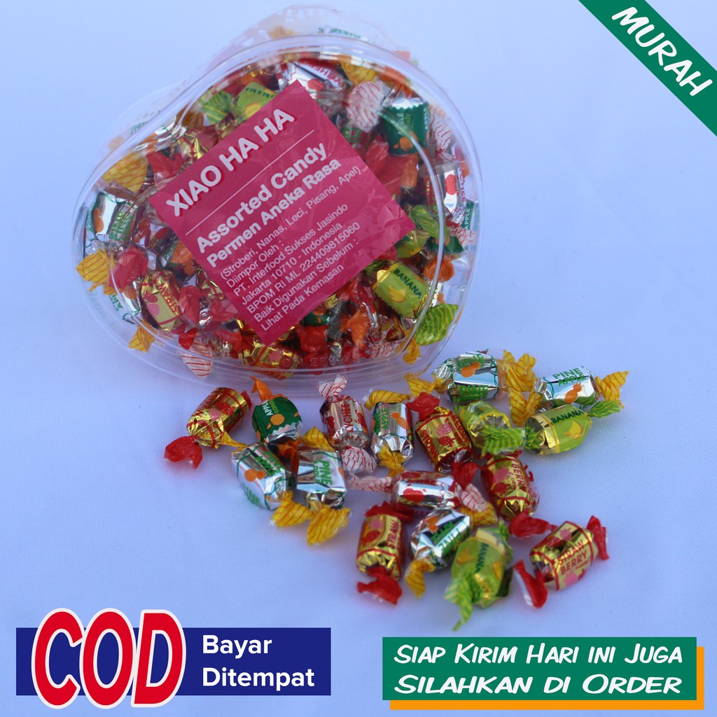 

Permen Jajanan lebaran camilan Jajanan Suguhan Lebaran Kembang Gula Aneka Rasa import 250g