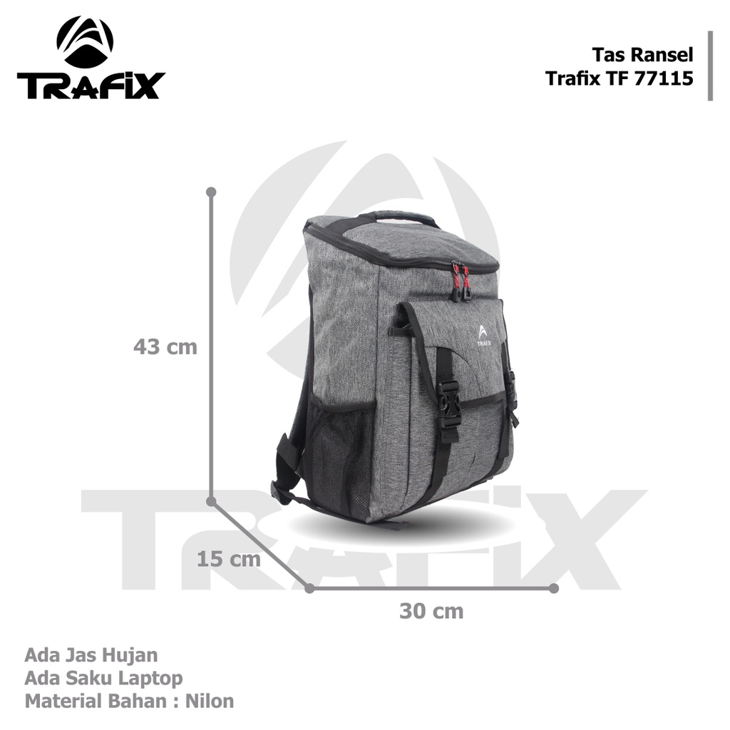 [KLIKTAS] Tas ransel Pria Trafix TF77115 / backpack sekolah kuliah tas punggung