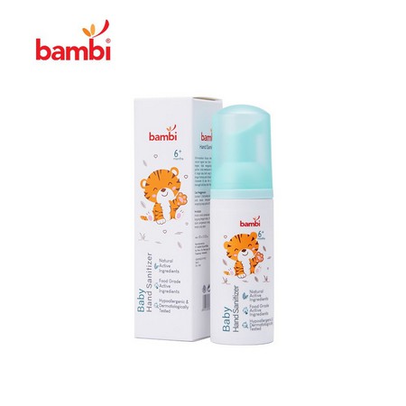 Hand Sanitizer Bayi BAMBI  60ml KEMASAN - Cairan Antiseptik Pembersih Tangan Bayi &amp; Anak Tanpa Bilas