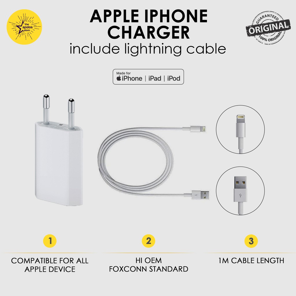 Charger iPhone 5 6 7 8 X XS XR 11 11 Pro Max original