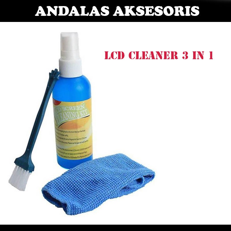 PEMBERSIH LAYAR LAPTOP PC TV HP MONITOR LCD CLEANER KIT 3 IN 1 SCREEN CLEANING KOMPUTER