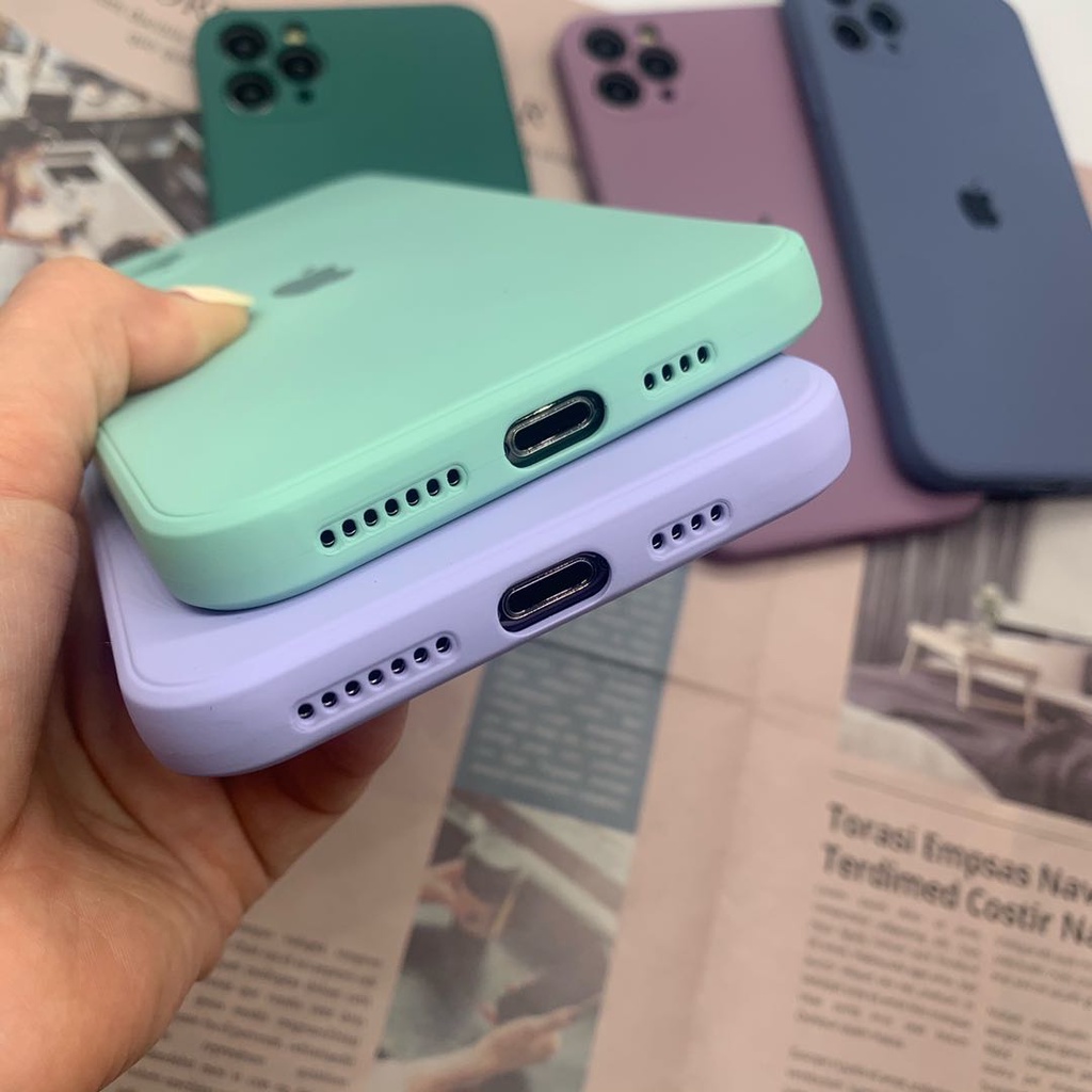 Terlihat seperti iphone 12, silikon lembut dengan bulu di dalam, cocok untuk Casing iPhone 11 Pro Max 6 6 s 7 8 SE2 2020 X XS XR XSMAX 7Plus 8P Anti-fouling shell pembersih Casing