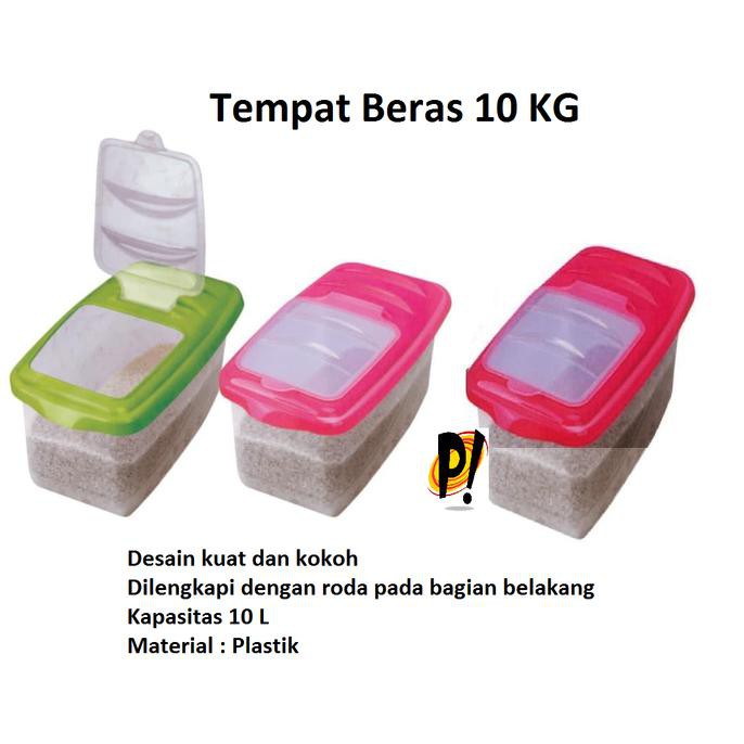 Rice Box 10 Kg / Tempat Beras/ Container Beras !