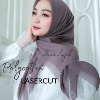 Produk Asli Jilbab  Segi Empat Pollycotton LC Bella Square 