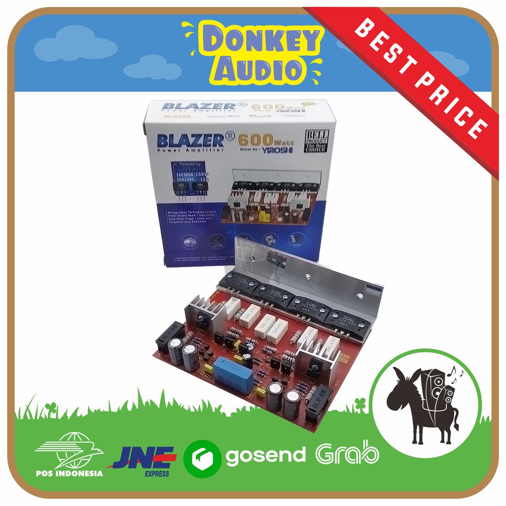 KIT POWER AMPLIFIER MONO AMPLIFIER BLAZER 600W YIROSHI SANKEN ORIGINAL BELL BGR HIGH POWER