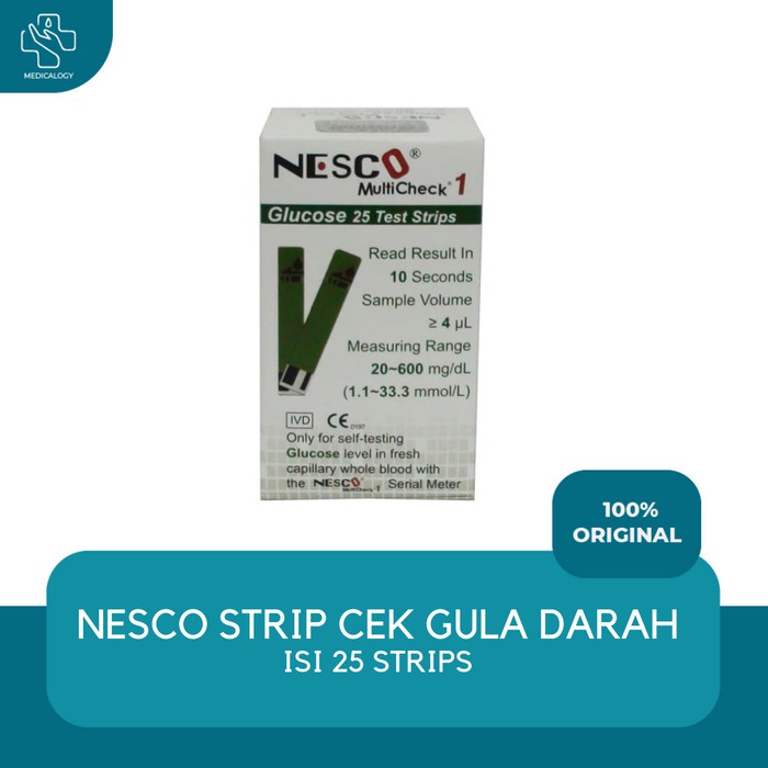 

NESCO STRIP GULA DARAH / STRIP GLUCOSE NESCO GULA DARAH MURAH