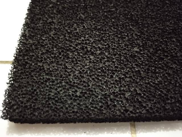 Busa Filter Karbon Aktif / Air Purification 50x50x2cm dan 1cm Hitam