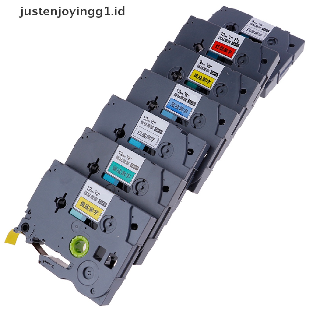 Justenjoyingg1.id / 12mm 9mm TZ-231 PT-E100B D210 Label Tape Untuk Printer Brother P-touch