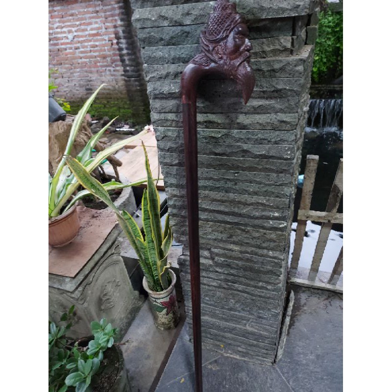 Tongkat Jalan Galih Asem Ukir pak tua