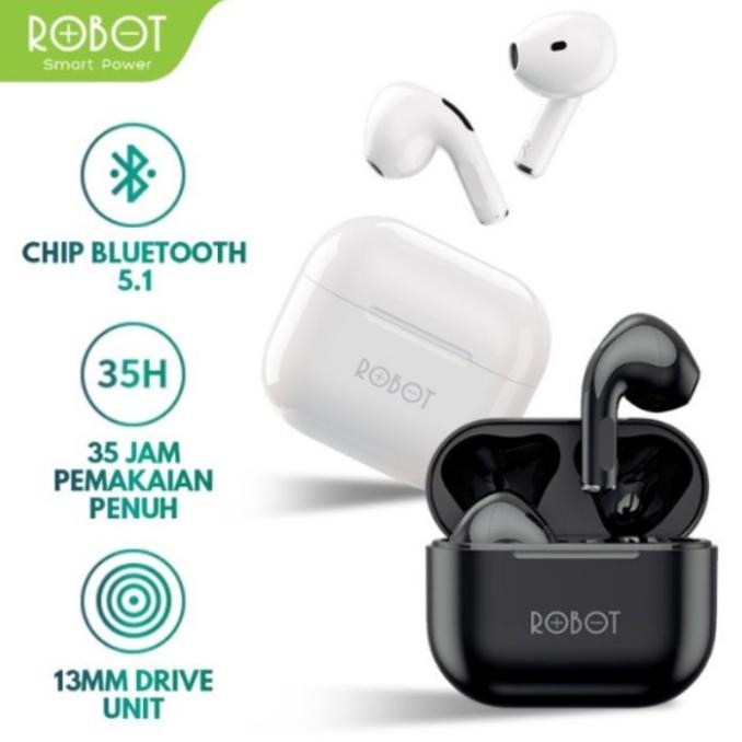 robot tws wireless airbuds t50
