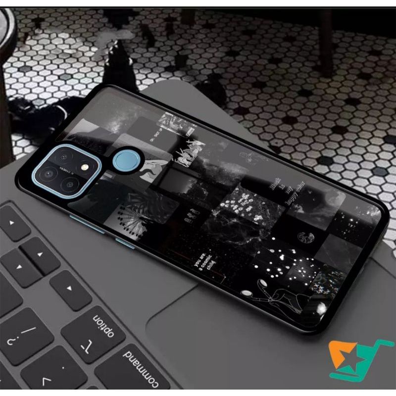 Liems store Case Realme C21/C21Y Design Aesthetic black series