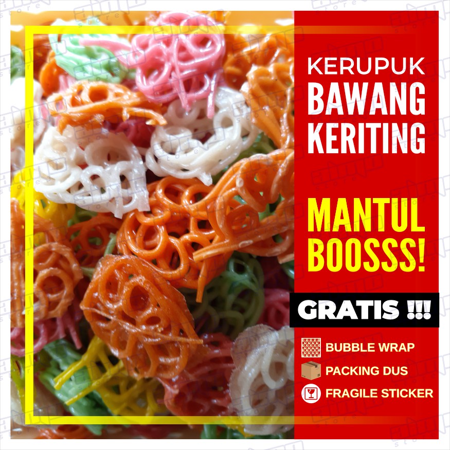 

KERUPUK "SEBLAK SAMBAL" Krrupuk Bawang MAWAR WARNA WARNI Keriting Kecil Krupuk Seblak Rafael Enak Gurih Renyah Camilan Sidoarjo 250 gr | SEBLAK SAMBAL RAFAEL TAN