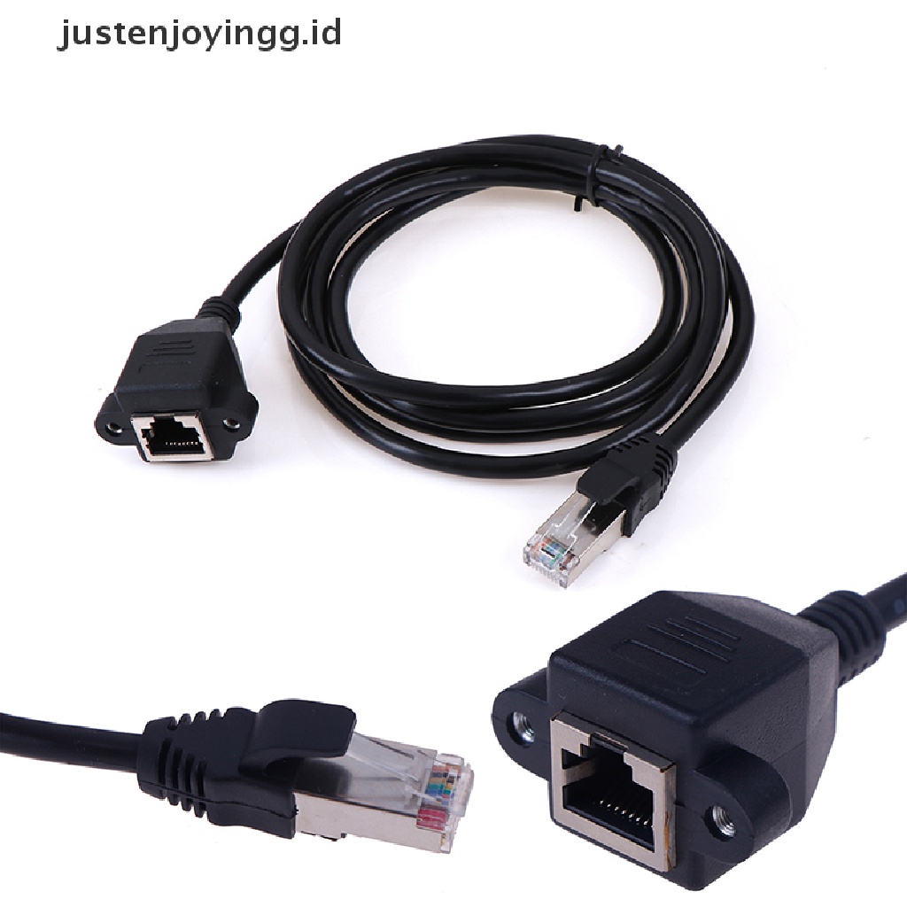 (Justenjoyingg.Id) 1pc Kabel Extension Ethernet Lan Rj45 Male Ke Female