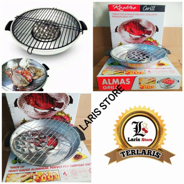 Sate Unik Panggang Happy Alat Call Grill Roaster BBQ Sosis Pan Diskon Putaran