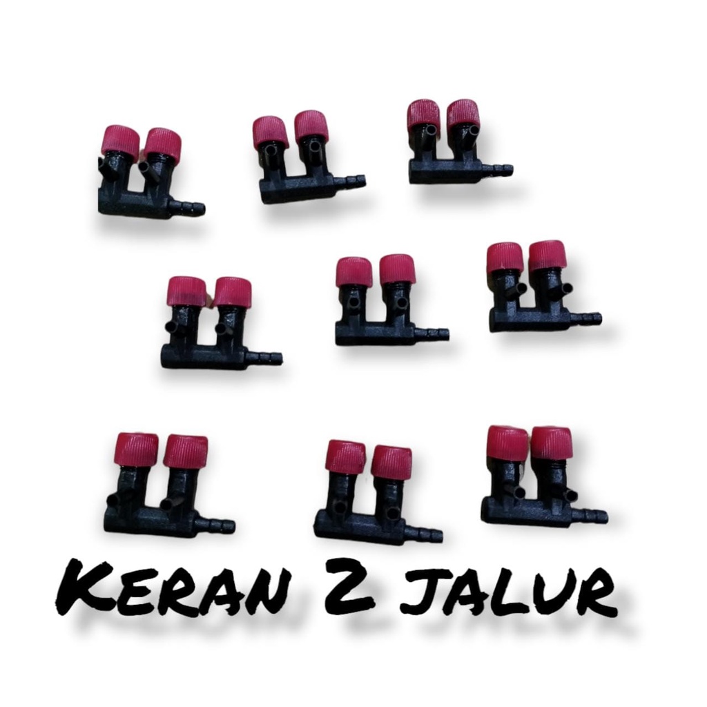 KRAN AIRATOR UDARA CABANG 1 , 2 , 3 KERAN PENGATUR UDARA YANG KELUAR DARI AERATOR AIR PUMP AQUARIUM