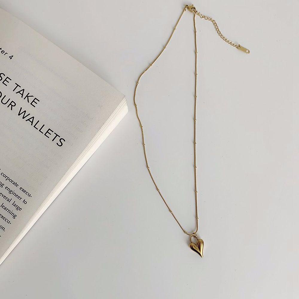 Kalung Gaya Korea Agustina Mewah Geometris Manik-Manik Elegan Retro Sederhana Perempuan Sweater Rantai