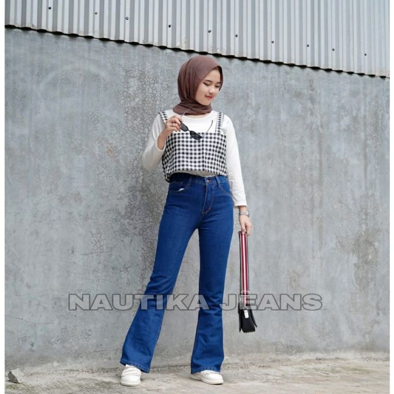 HIGHT WAIST CUTBRAY JEANS WANITA/CELANA CUTBRAY JEANS PREMIUM