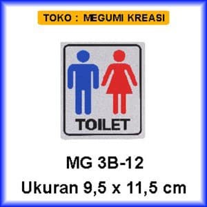 

Spesial Signage/Label - Toilet Gambar Pria Wanita - 3B-12 Gilaa!!!