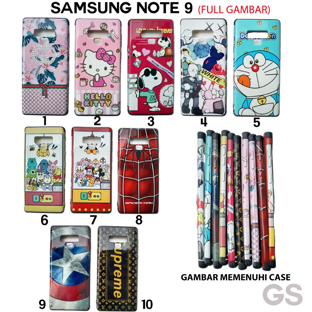 Casing full gambar SAMSUNG NOTE 9  Hardcase  case hp model cowok Fuze