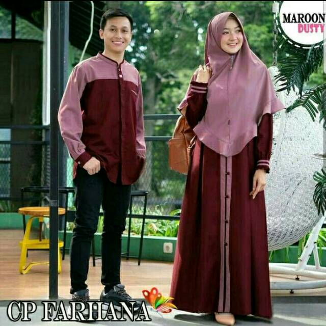 GAMIS COUPLE SYAR'I FARHANA | GAMIS COUPLE KELUARGA | GAMIS COUPLE KONDANGAN | GAMIS LEBARAN