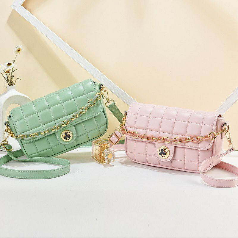 TAS SELEMPANG WANITA IMPORT 3659 RANTAI TRANSPARAN