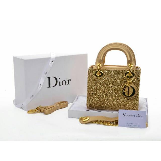 Tas tangan lady dior glitter 1103(box)