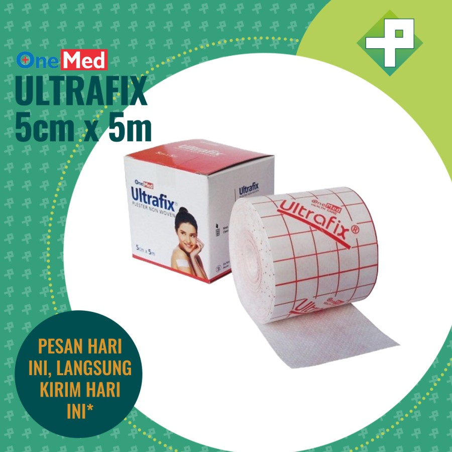 Ultrafix 5cm x 5m OneMed / Plester Penutup Luka Non Woven OneMed